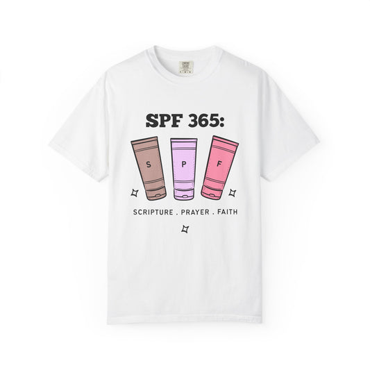 SPF 365: Scripture Prayer Faith Unisex Christian T-Shirt - Summer Faith Apparel